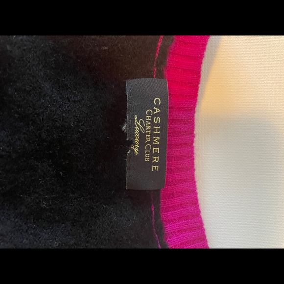 Cashmere colour block sweater, size Large. - Picture 3 of 3